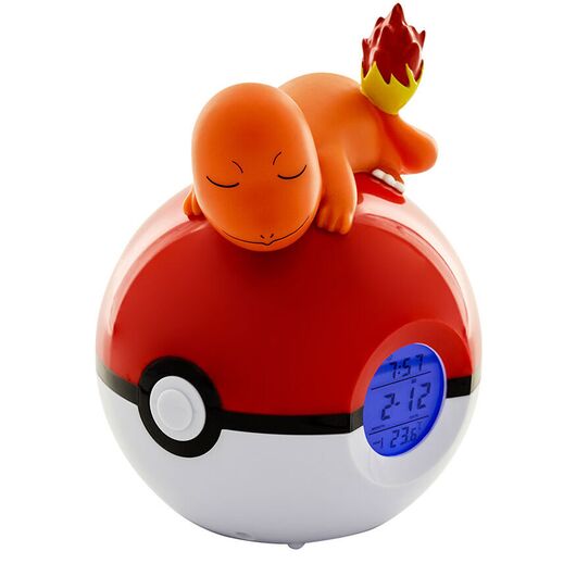 Pokemon Charmander Sleeping with Poke Ball Table Watch