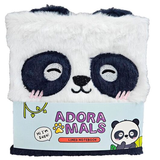 PUCKATOR Adoramals Panda Bear A5 plush notebook