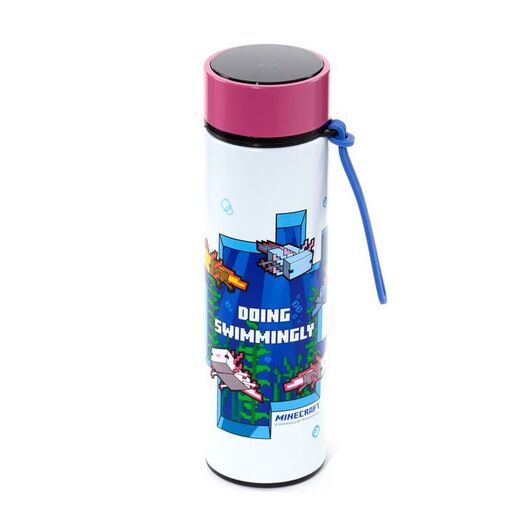 PUCKATOR Minecraft Axolotl thermos stainless steel bottle thermometer 450ml