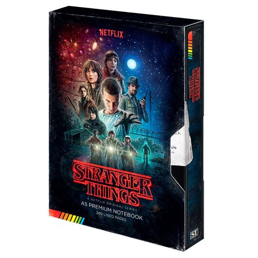PYRAMID Stranger Things VHS A5 premium notebook