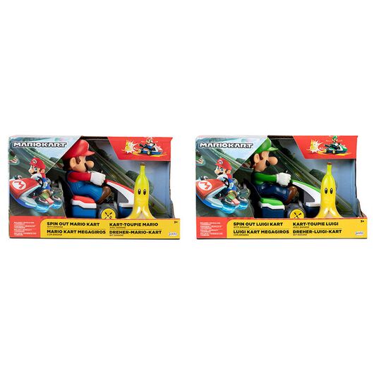 Nintendo Mario Kart Spin Out assorted car 6,5cm 39897860008