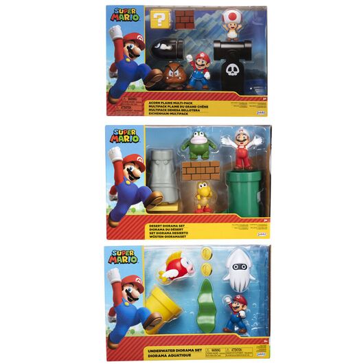JAKKS PACIFIC Nintendo Super Mario assorted set diorama
