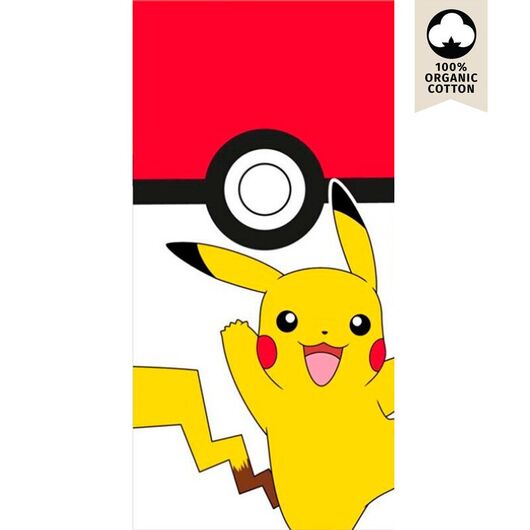 Pokemon Pikachu Pokeball beach towel cotton 8436580114592