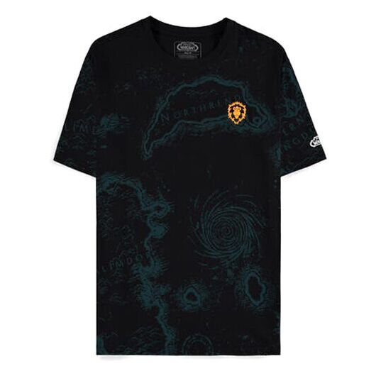 DIFUZED World Of Warcraft Azeroth Map t-shirt