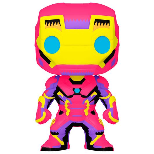 FUNKO POP figure Marvel Iron Man Black Light Exclusive