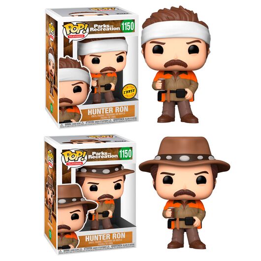 FUNKO POP figure Parks and Rec Hunter Ron 5 + 1 Chase