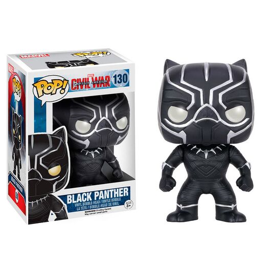 FUNKO POP Captain America Civil War Black Panther Bobble 130 7229