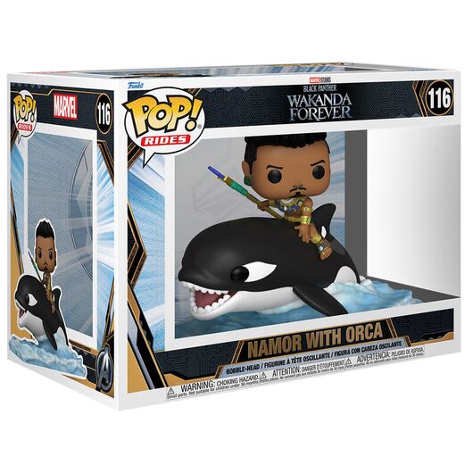 FUNKO POPS Black Panther Wakanda Forever Namor w/Orca 116 66721