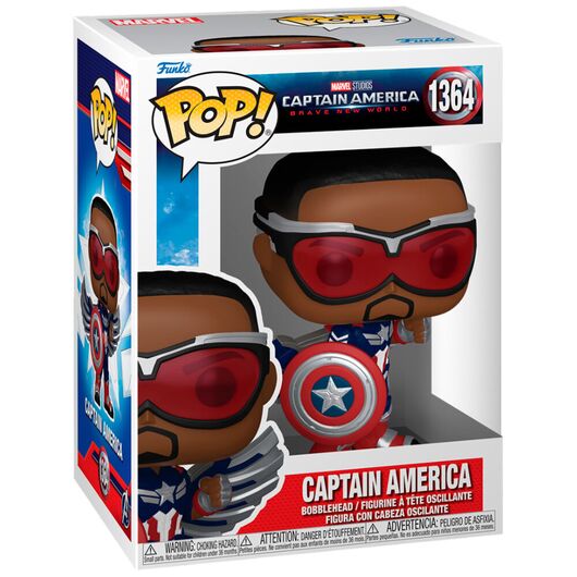FUNKO POP Captain America Brave New World POP 1 B&W 75990