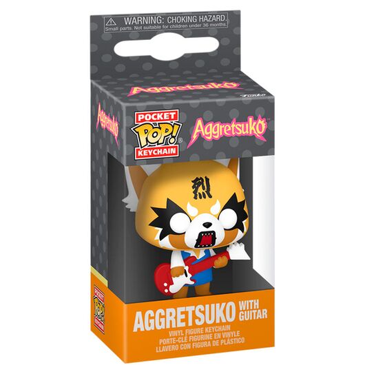 Funko Keychain! Aggretsuko: Aggretsuko with Guitar