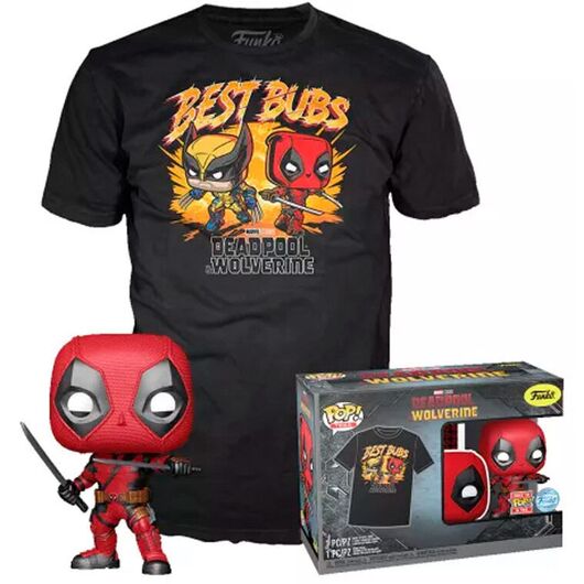 Funko Tee! Marvel Deadpool & Wolverine: Deadpool Funko and T-Shirt (XL)