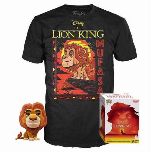 Set POP figure & Tee Disney The Lion King Mufasa (L)