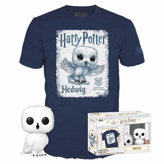 Funko Set figure POP & Tee Harry Potter Edvige S
