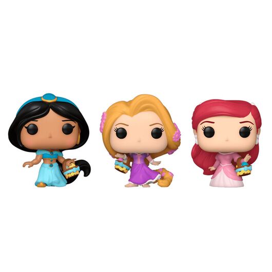 Carrot Pocket POP blister 3 figures Disney Princess Rapunzel Ariel Jasmin 889698764445