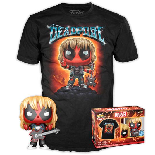 Set figure POP & Tee Marvel Deadpool Heavy Metal 889698750608