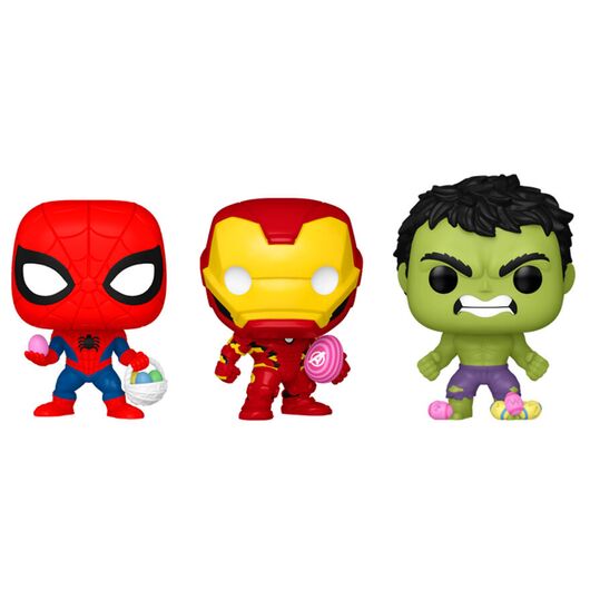 Funko Pocket Pop! Marvel: Spiderman - Hulk - Iron Man Blister 3 figures
