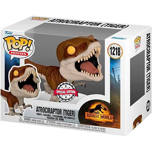 Funko Pop! Jurassic World 3 Atrociraptor Tiger Exclusive 1218