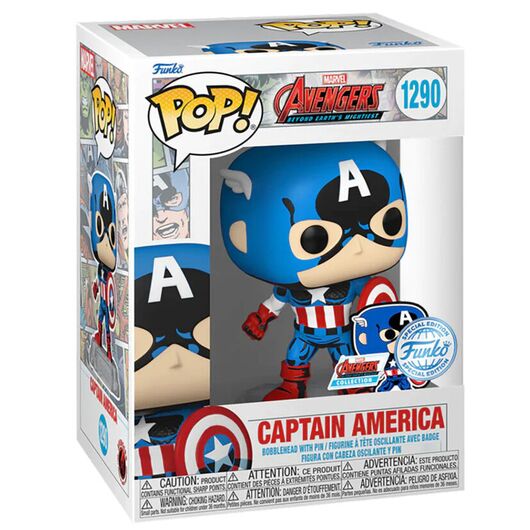 POP figure Marvel Los Vengadores Avengers Captain America Exclusive 889698701280