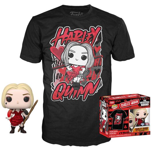 Set figure POP & Tee DC Comics Escuadron Suicida Harley Quinn (XL)