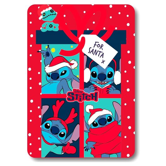 Disney Stitch Christmas polar blanket 8435631350002