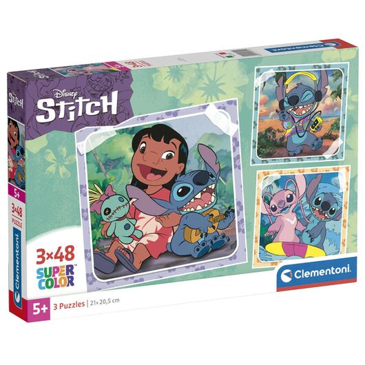 Clementoni Puzzle - Disney Stitch 3x48pcs