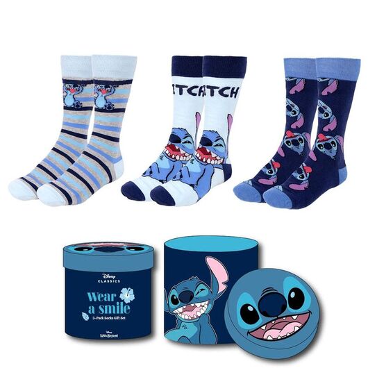 CERDÁ Disney Stitch pack 3 assorted socks adult