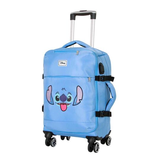 KARACTERMANIA Disney Stitch Face trolley suitcase 55cm