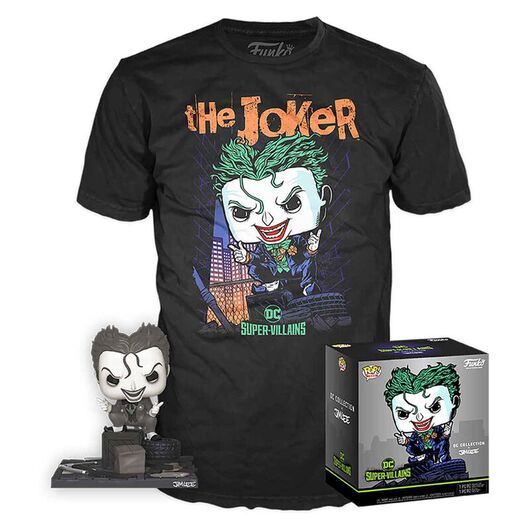 Set POP figure & Tee DC Comics Jim Lee Joker (S)