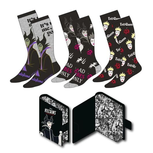 CERDÁ Disney Villains pack 3 adult socks