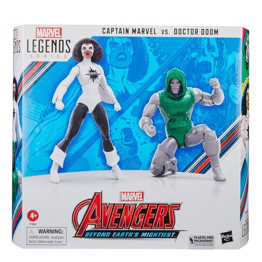 Marvel Avengers Beyond Earths Mightiest Captain Marvel vs Doctor Doom figure 15cm 5010996142443