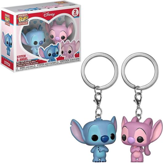 Pocket POP pack 2 keychain Disney Stitch & Angel 889698363709