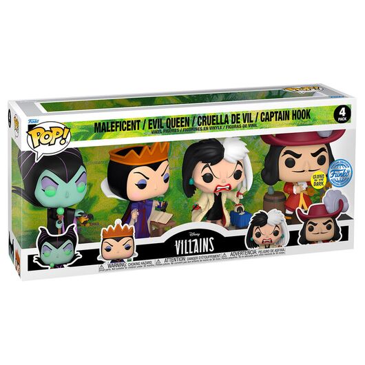 Funko Pop! Disney Villains pack 4 figures