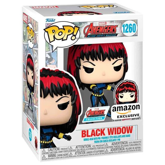 Funko Pop! Marvel Avengers 60th Anniversary Comic: Black Widow with Pin Exclusive 1260