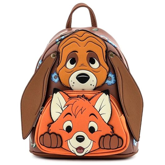 Loungefly Disney Fox and Hound Copper Todd backpack 26cm 671803363175