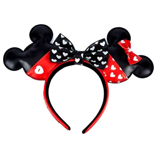 LOUNGEFLY Loungefly Disney Mickey and Minnie Valentines headband