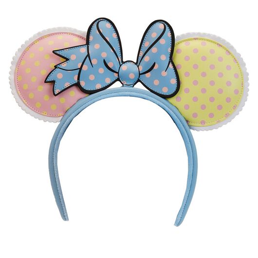 LOUNGEFLY Loungefly Disney Minnie Mouse Pastel Polka Dot ear headband
