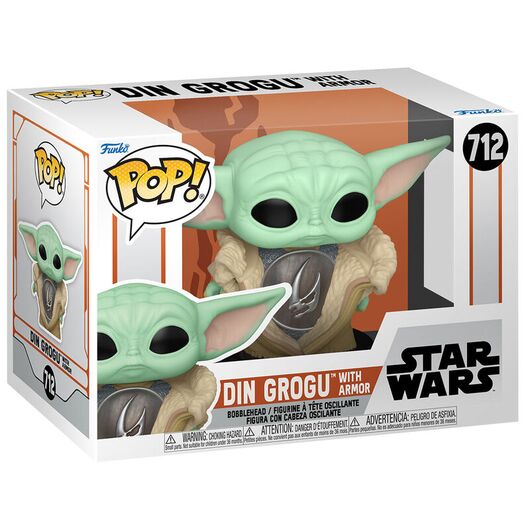 FUNKO POP Star Wars The Mandalorian Grogu w/Armor 80004