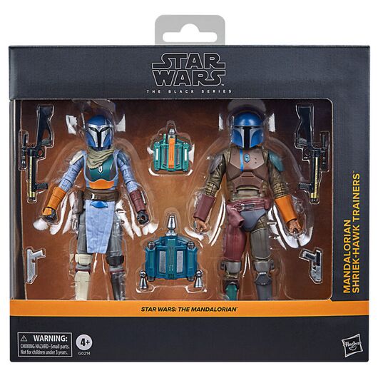 Star Wars The Mandalorian - Mandalorian & Shriek-Hawk Trainers set 2 figures 15cm 5010996250858