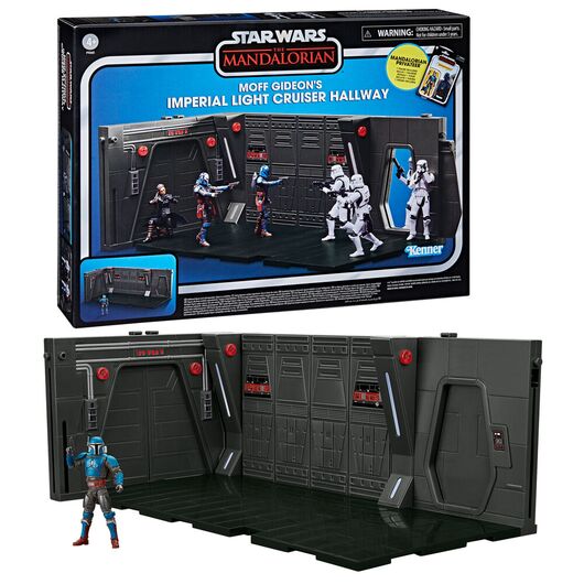 Star Wars Playset Moff Gideons Imperial Light Cruiser Hallway + Mandalorian Privateer figure 9,5cm 5010996204424