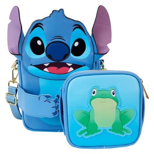 Loungefly Disney Stitch Camping Cuties crossbody bag with coing bag 671803514089
