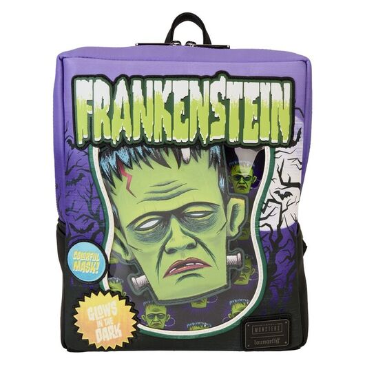 Loungefly Universal Monster Frankenstein Neon Mask backpack 28cm 671803523418