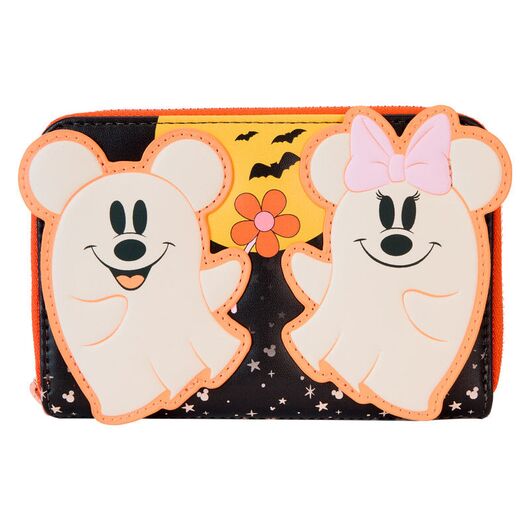 LOUNGEFLY Loungefly Disney Mickey & Minnie Floral Ghost wallet