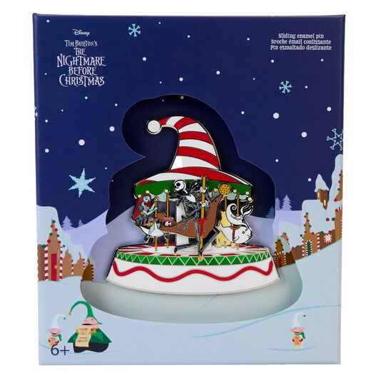 LOUNGEFLY Loungefly Disney Nightmare Before Christmas Town Carousel enamel pin