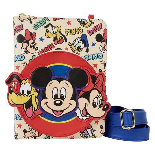Loungefly Disney Classic Mickey and Friends crossbody journal 671803530355