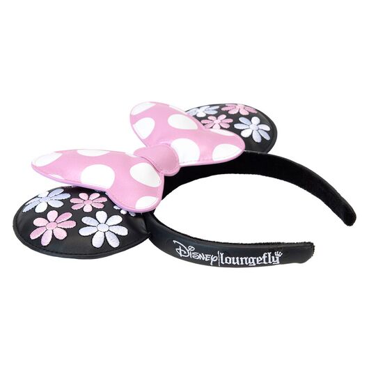 LOUNGEFLY Loungefly Disney Minnie Floral Rock the Dots ear headband