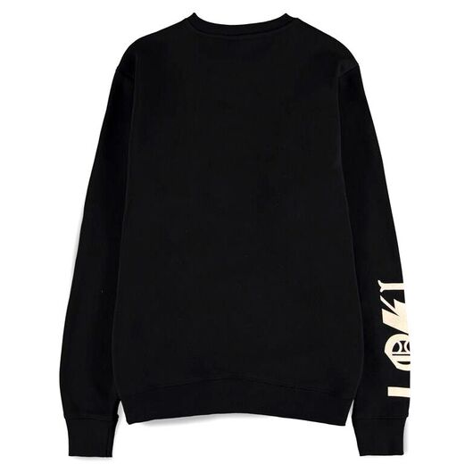 DIFUZED Marvel Loki Logo Text crewneck sweater