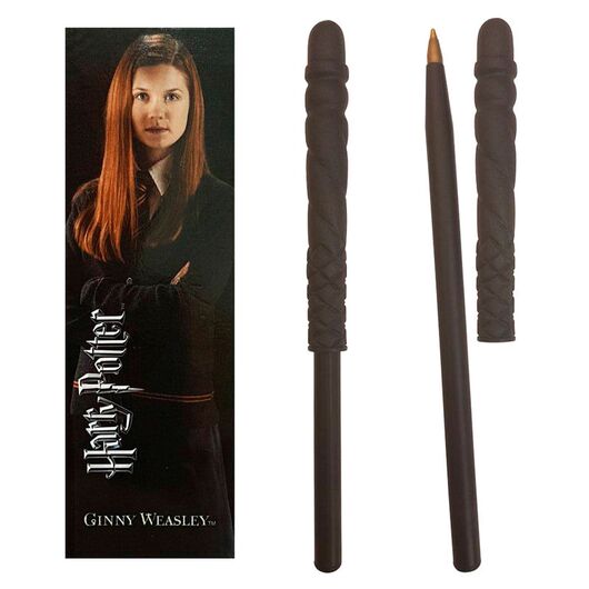 NOBLE COLLECTION Harry Potter Ginny Weasley wand pend and bookmark