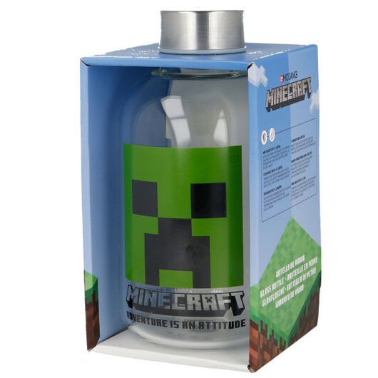 STOR Minecraft glass bottle 620ml