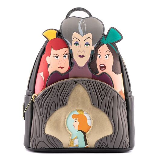 Loungefly Disney Cinderella Evil Stepmother and Stepsisters Villains backpack 26cm 671803386280
