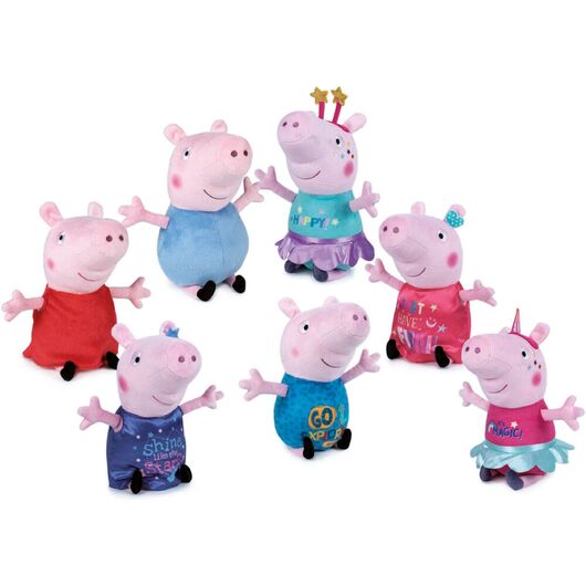 PLAY BY PLAY Peppa Pig Unicorns Stars assorted plush toy 30cm